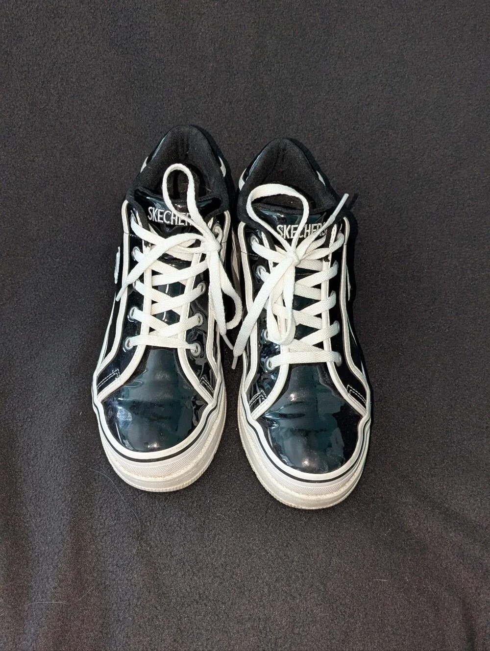 Stacked Platform Skechers Sneakers Chunky Heel